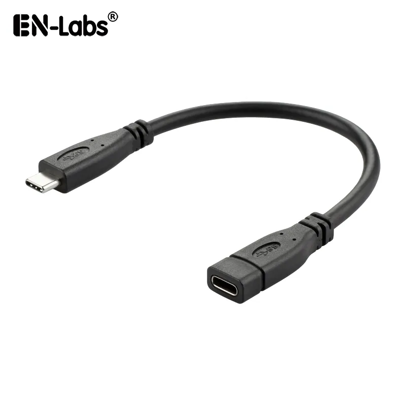 EN-Labs EN-Labs USB10GCMF20CM USB 3.1 Gen 2 Cable 8 in Black — product photo