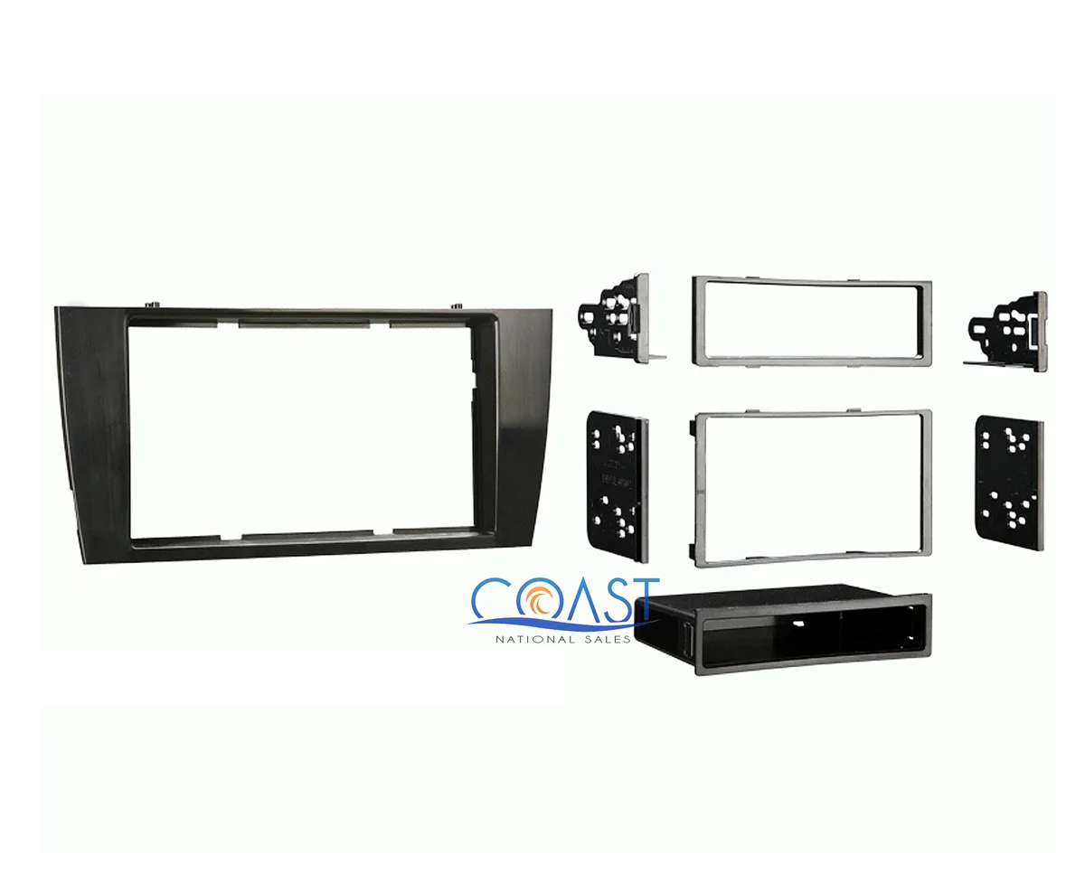 Black plastic dash kit for Jaguar X-Type and S-Type, painted to match factory finish, includes storage pocket