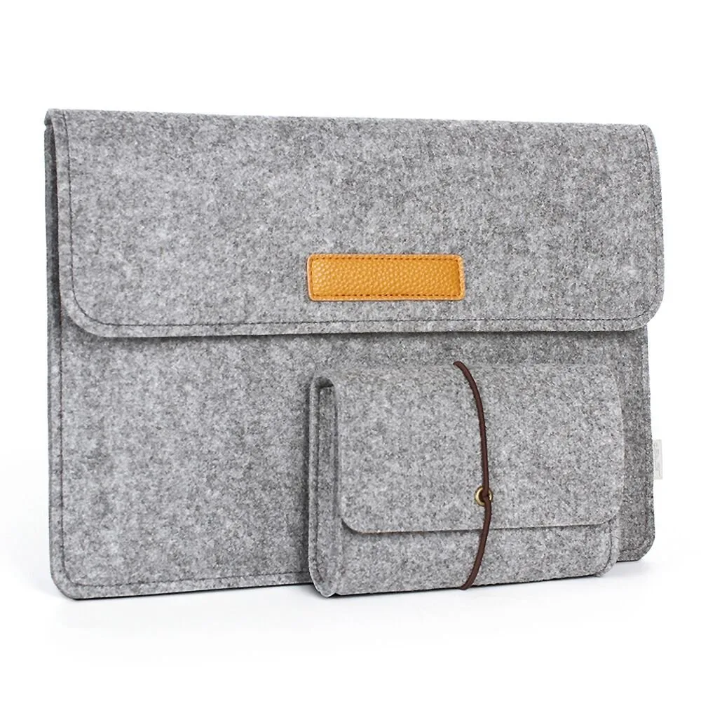 Jansicotek Jansicotek MZ43432 13.3 Inch Felt Laptop Sleeve Gray — product photo