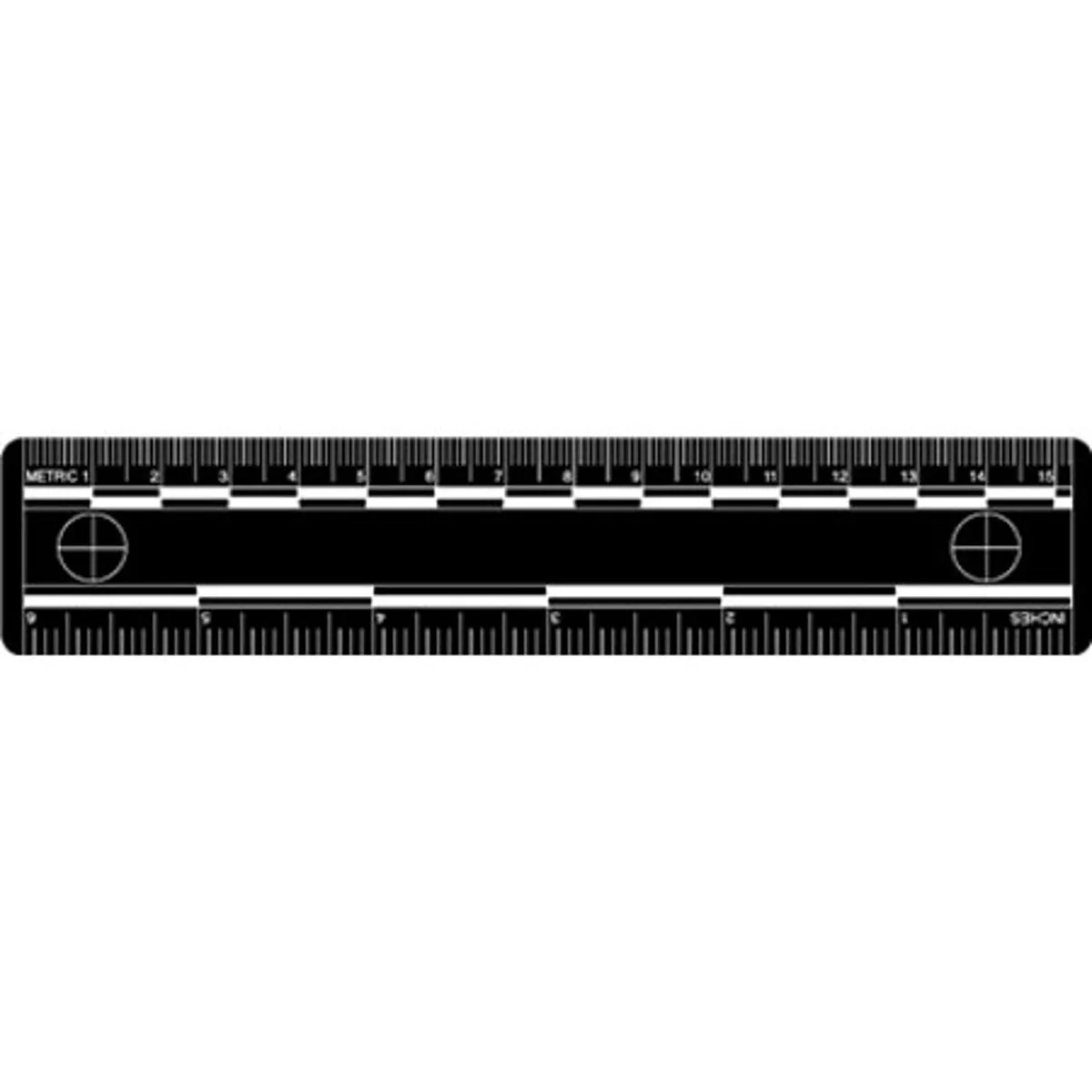 Sirchie Sirchie Vinyl Photo Evidence Scale 6" Set of 10 Black PPS403 — product photo
