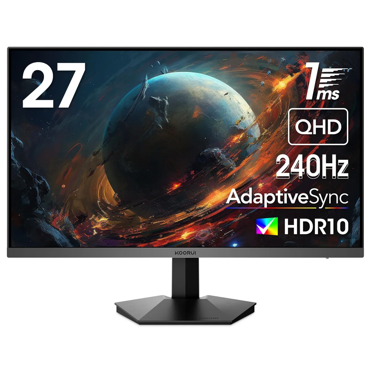 LiteVis LiteVis GN05 27" 240Hz QHD gaming monitor — product photo