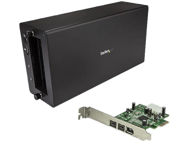 STARTECH STARTECH BNDTB1394B3 Thunderbolt 3 PCIe enclosure with FireWire 400 800 and DisplayPort — product photo