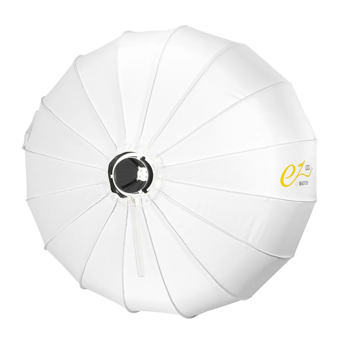 Glow Edge Glow Edge Elegant Pro White EZ-Lock Collapsible Beauty Dish Silver Interior 42 inch — product photo