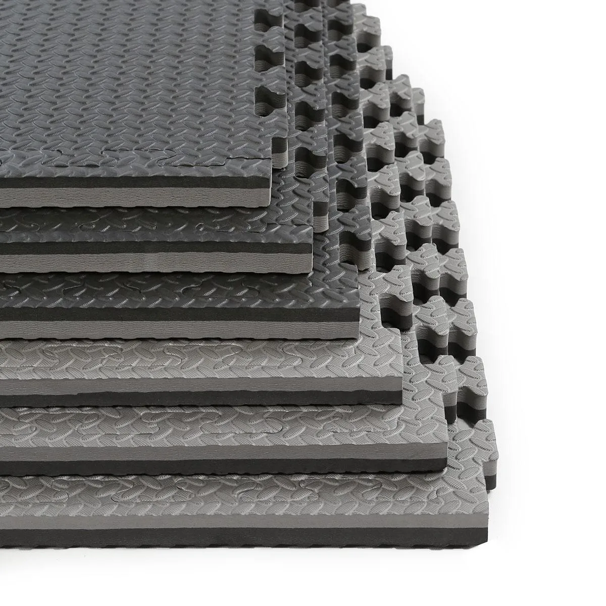 Xspec Xspec 1" Reversible EVA Foam Gym Mats 12 pcs 48 Sq Ft Black &amp; Grey — product photo