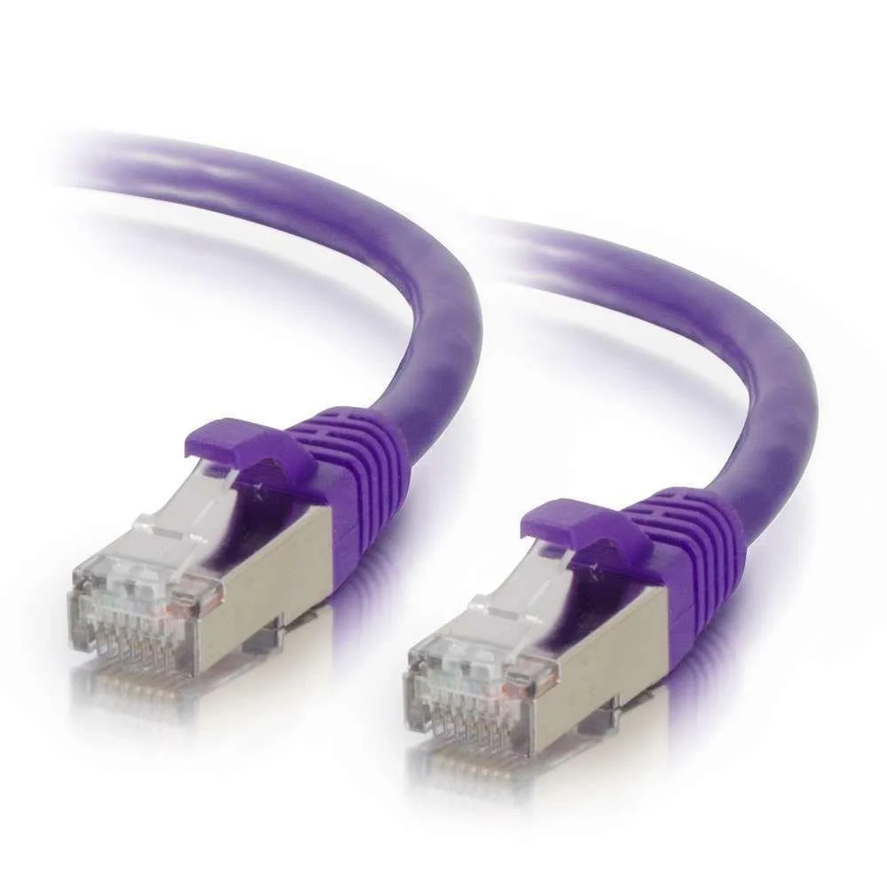 Cables To Go Cables To Go 00909 Cat6 shielded network ethernet cable purple 15 ft 4.57 m — product photo