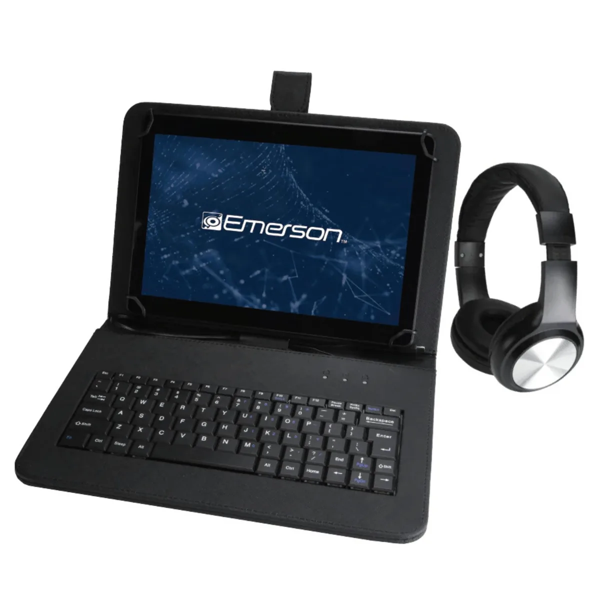Emerson Emerson EID-1050-BK 10.1" Tablet with Keyboard and Headphones Black — product photo