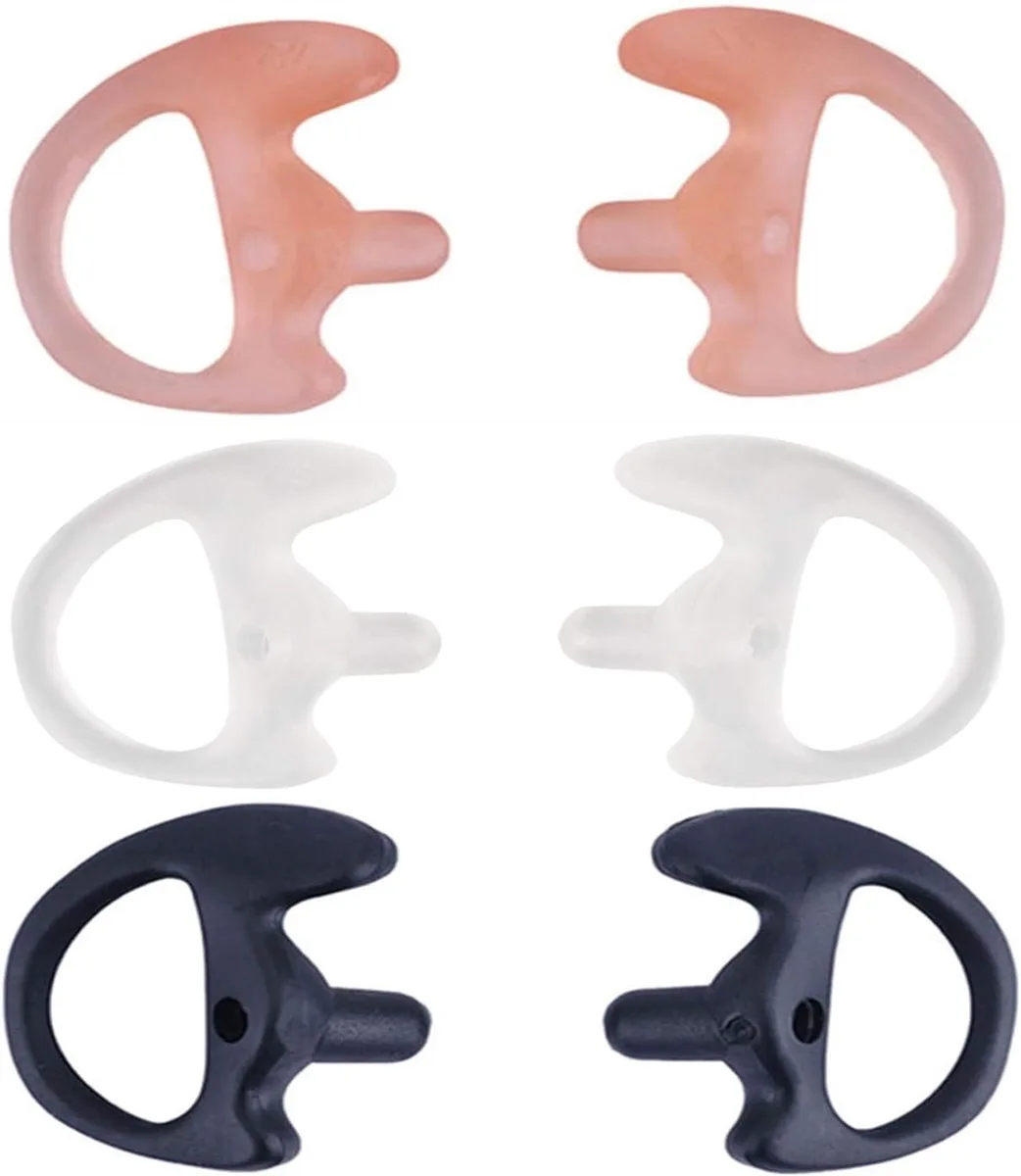 usbroway usbroway Replacement Silicone Earmolds Large 3 Pairs Two-Way Radio — product photo