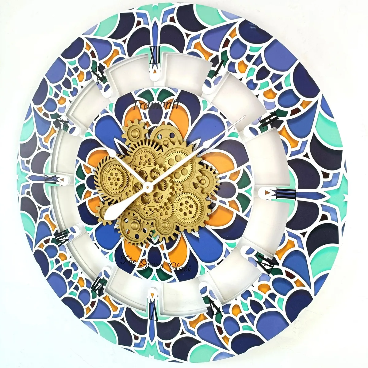 The Gears Clock The Gears Clock Italy Line 24 inch Round Tramonti 36 inch Wall Clock — product photo