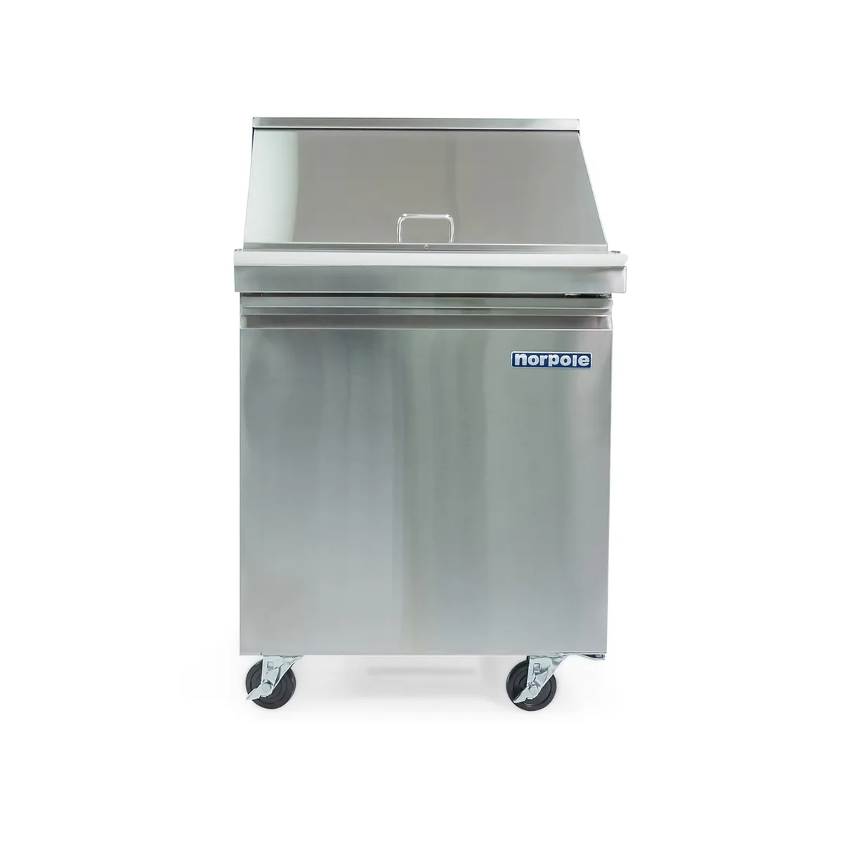 Magic Chef Magic Chef 6 cu. ft. Single Door Mega Top Prep Table Refrigerator Stainless Steel — product photo