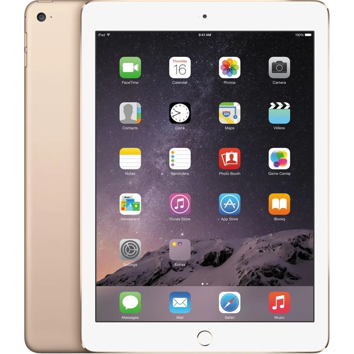 Apple Apple iPad Air 2 9.7" 32GB Wi-Fi Gold tablet — product photo
