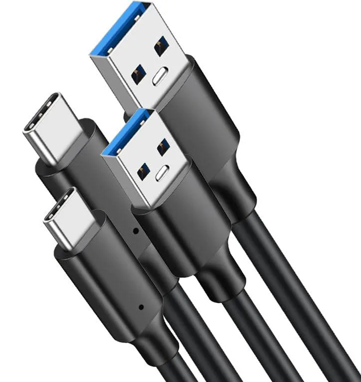 Jansicotek Jansicotek PQ108 USB 3.2 A to C cable 3.3ft 2-pack for iPhone 15 Pro Max Plus — product photo