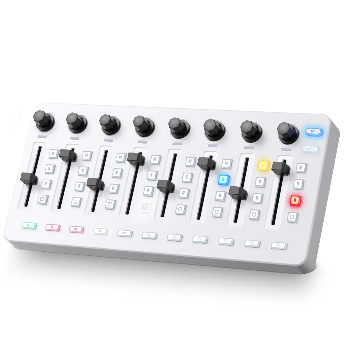  Vangoa Wireless MIDI Controller 25 Key 43 Backlit Buttons 8 Faders 8 Knobs 360° — product photo