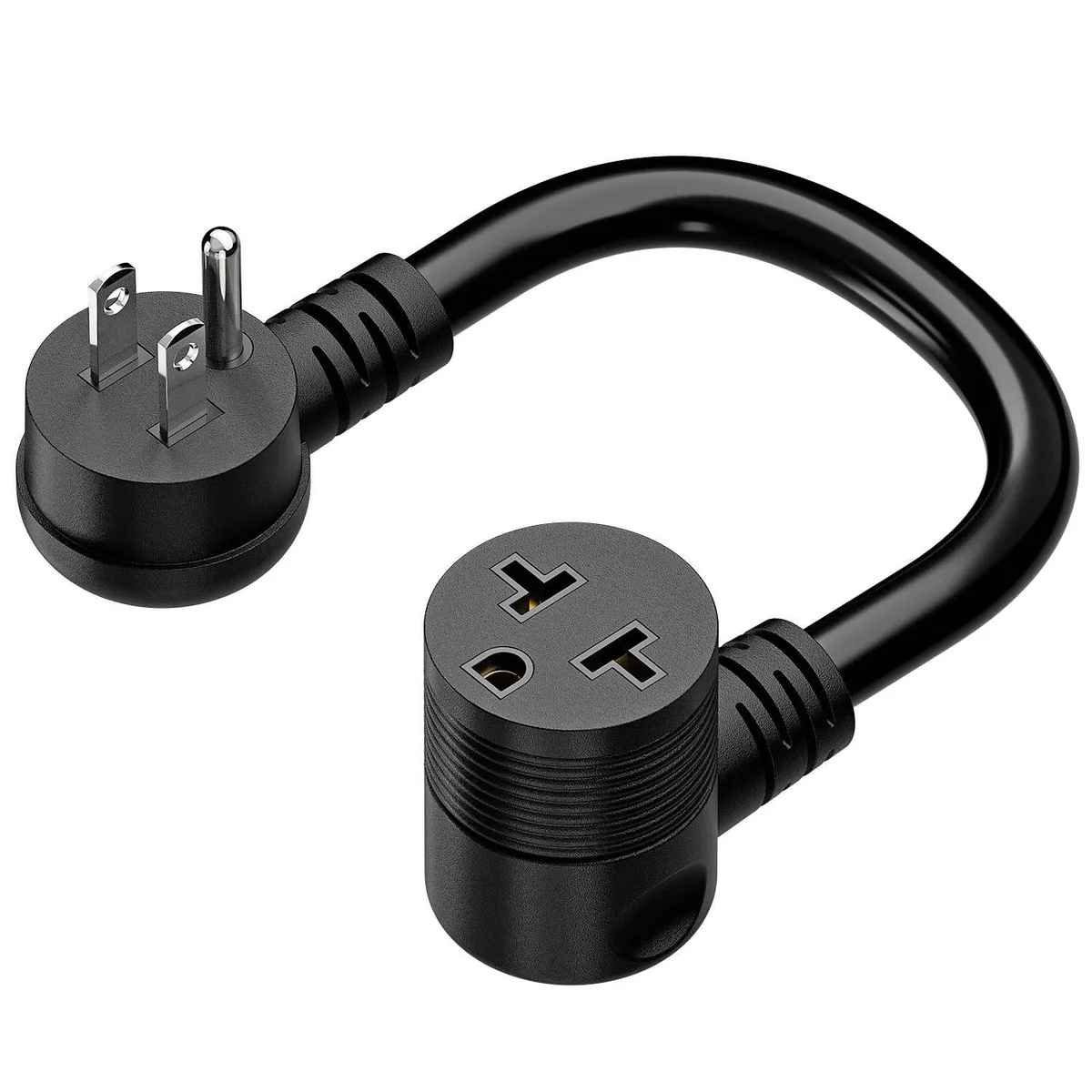 LORDWORLD LORDWORLD Angled 4-in-1 12AWG 15A to 20A T-Blade Adapter 1FT — product photo