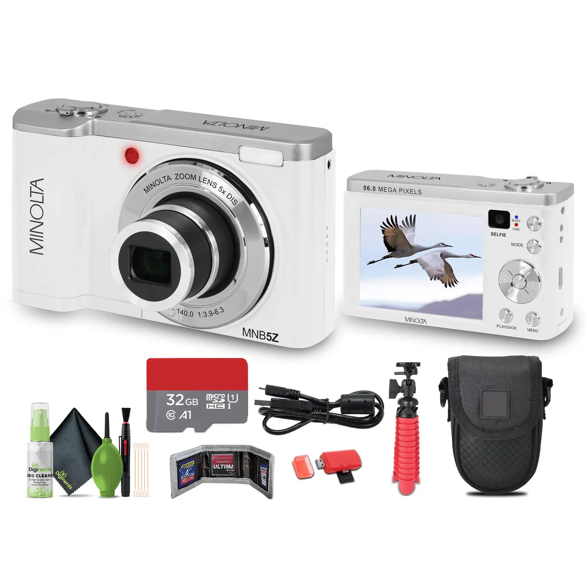 Minolta Minolta MNB5Z 56MP 5x Optical Zoom 2.8in Touchscreen White — product photo