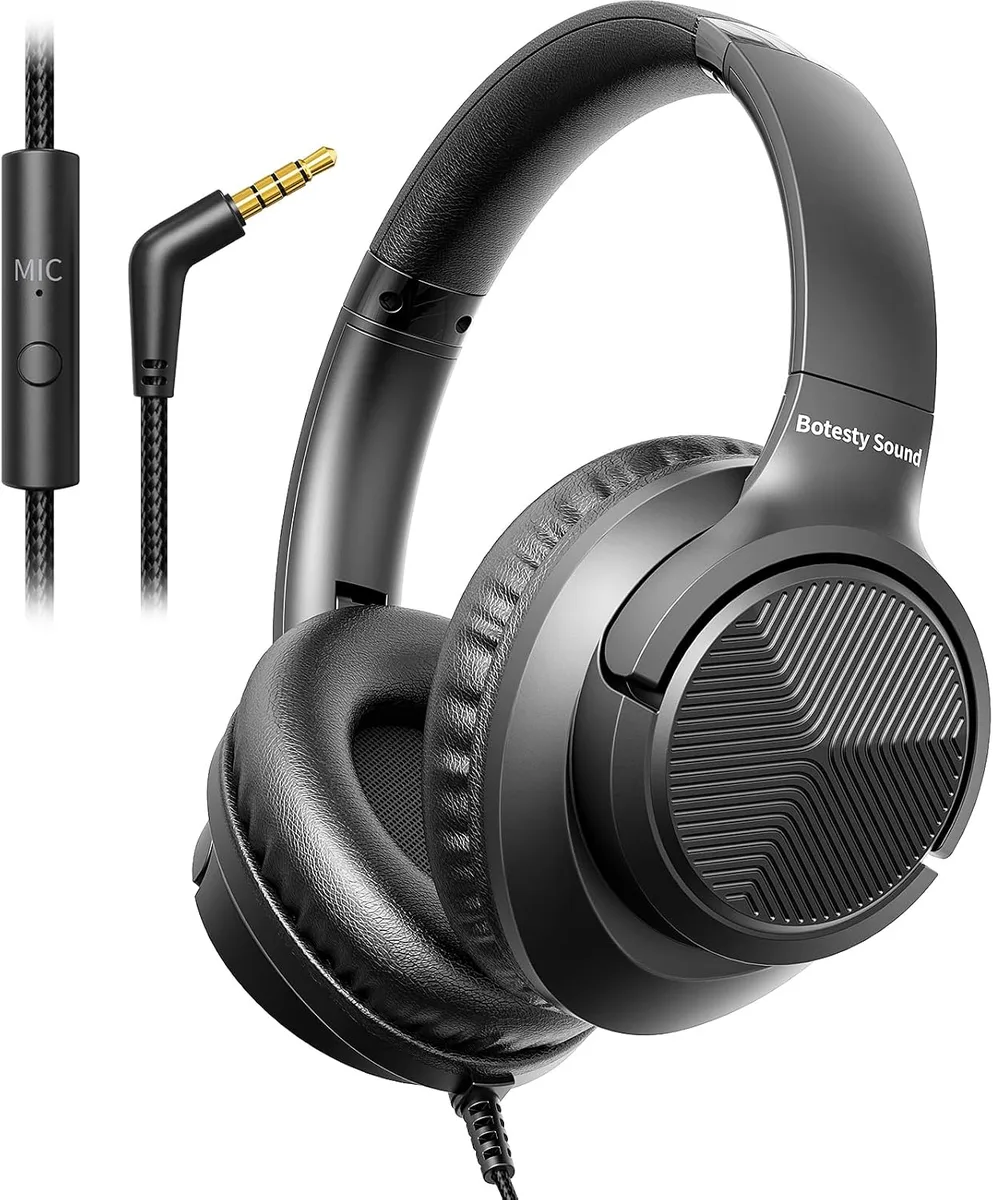Botesty Sound Botesty Sound lris Over-Ear Wired Headphones (Black) — fotografija izdelka