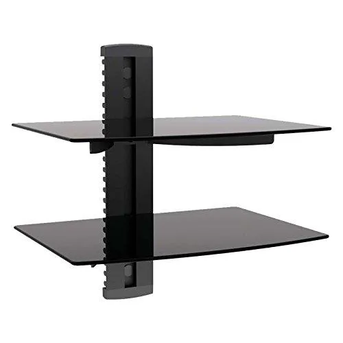Mega Distribution Mega Distribution DVD302 video accessory tempered glass double shelf 14.25 9.75 .2 22 44 — product photo