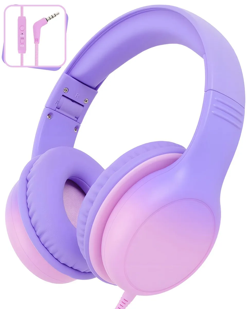  Aechorhy YY-01 Kids Headphones 85/94dB Purple Pink — product photo
