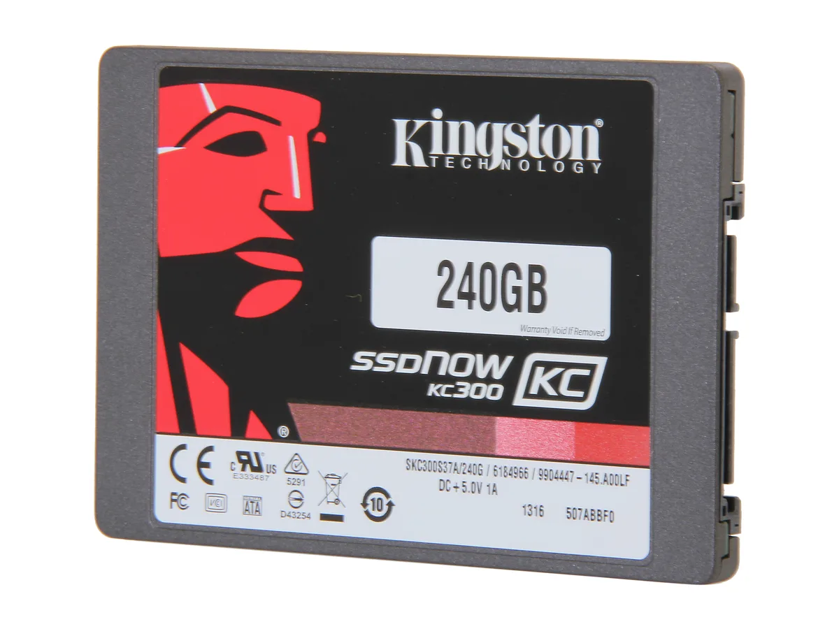 Kingston Technology Corp. Kingston Technology Corp. SKC300S37A/240G 2.5" 240GB SATA enterprise SSD — product photo
