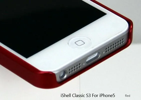 Shield Shield CS-APP-iP5-RD case, red snap-on, .8mm, iPhone 5, screen protector included — product photo