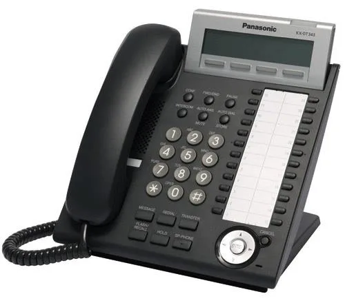 Panasonic Panasonic KX-DT343 corded phone with 3-line backlit LCD, Bluetooth module compatible, 24 programmable keys — product photo
