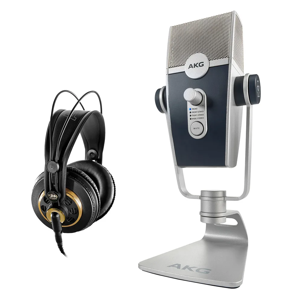 AKG ACOUSTICS AKG ACOUSTICS Lyra USB Condenser Microphone with K 240 Studio Pro Headphones — product photo