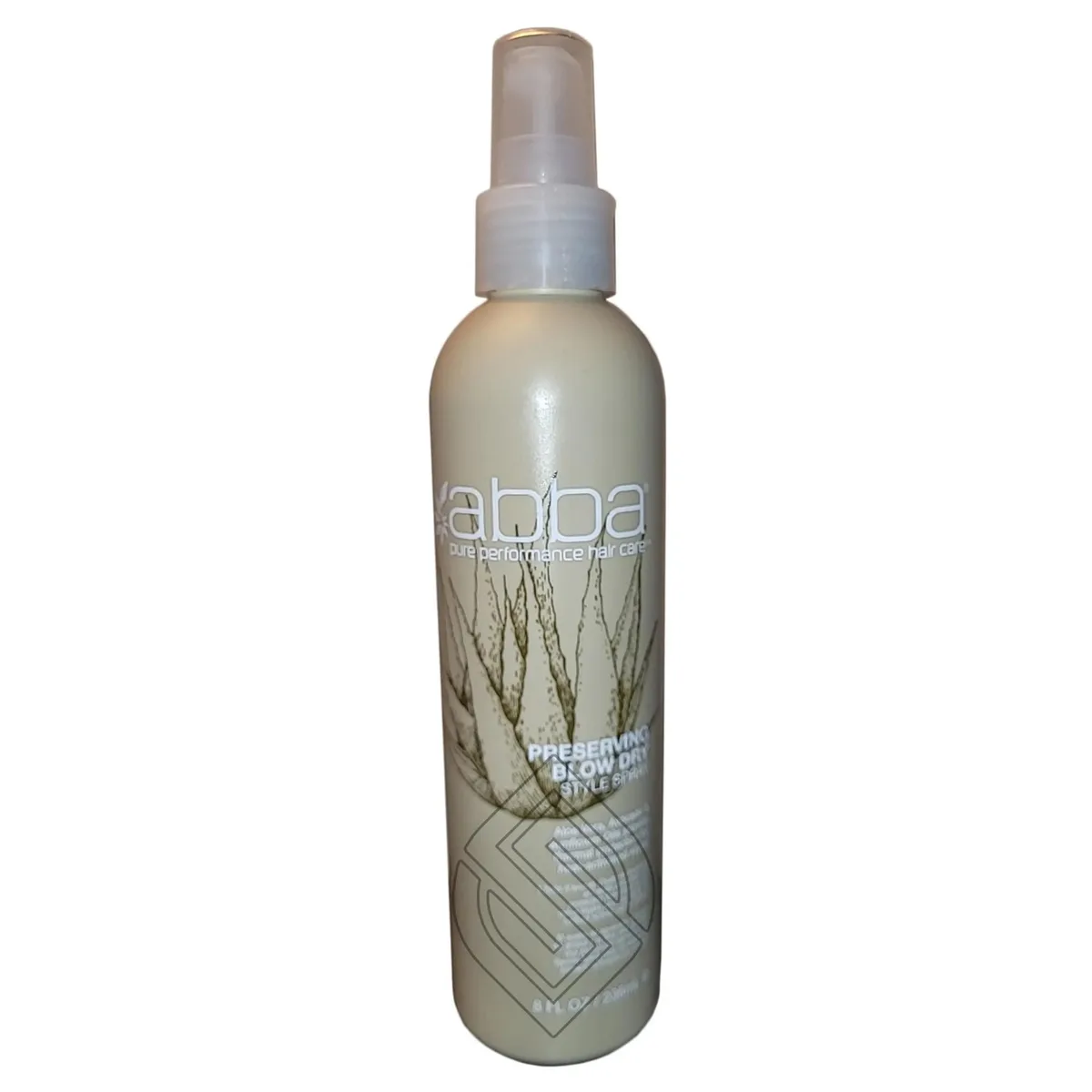 White cylindrical spray bottle with black cap and silver label, 236ml