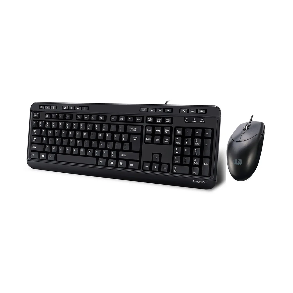 Adesso Adesso AKB-132CB-FR full-size keyboard with mouse — product photo