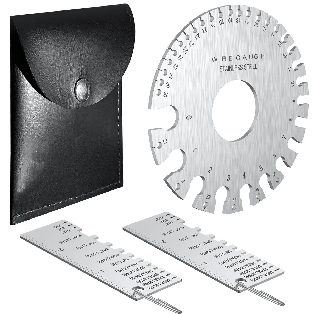  TOOGOND Metal Sheet Thickness Gauge Set of 3 — product photo