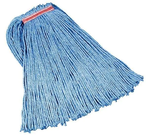 Rubbermaid Rubbermaid FGF51700BL00 Dura Pro 4-Ply Wet Mop Head, Blue, 12 Pack — תמונת המוצר