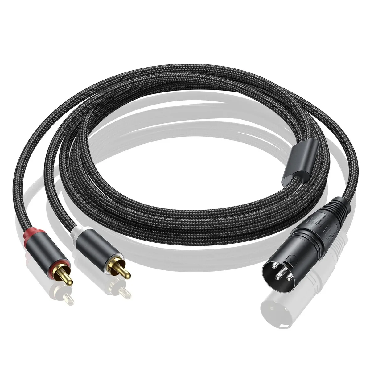 Vision BTE022805 3FT XLR Male to 2 RCA Male Splitter — product photo