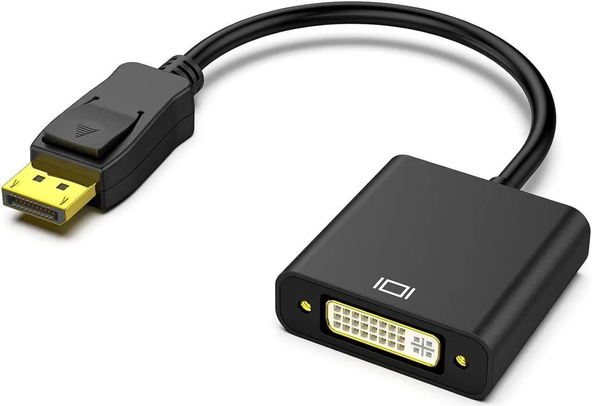 Aomoproing Aomoproing DisplayPort to DVI-D Single Link Adapter Male to Female Black — product photo