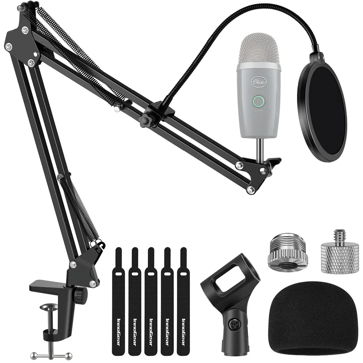 InnoGear MU078 Microphone Boom Arm Stand Kit 3.3 ft — product photo