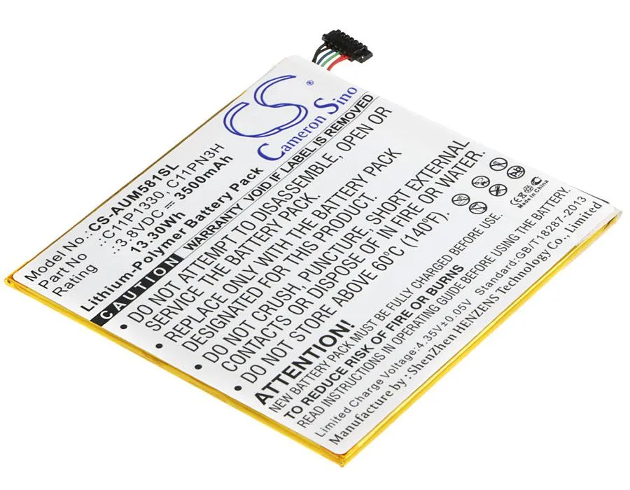 Cameron &amp; Co Cameron &amp; Co DS-CS-AUM581SL 3.8 V 3500 mAh Li-Polymer battery accessory — product photo