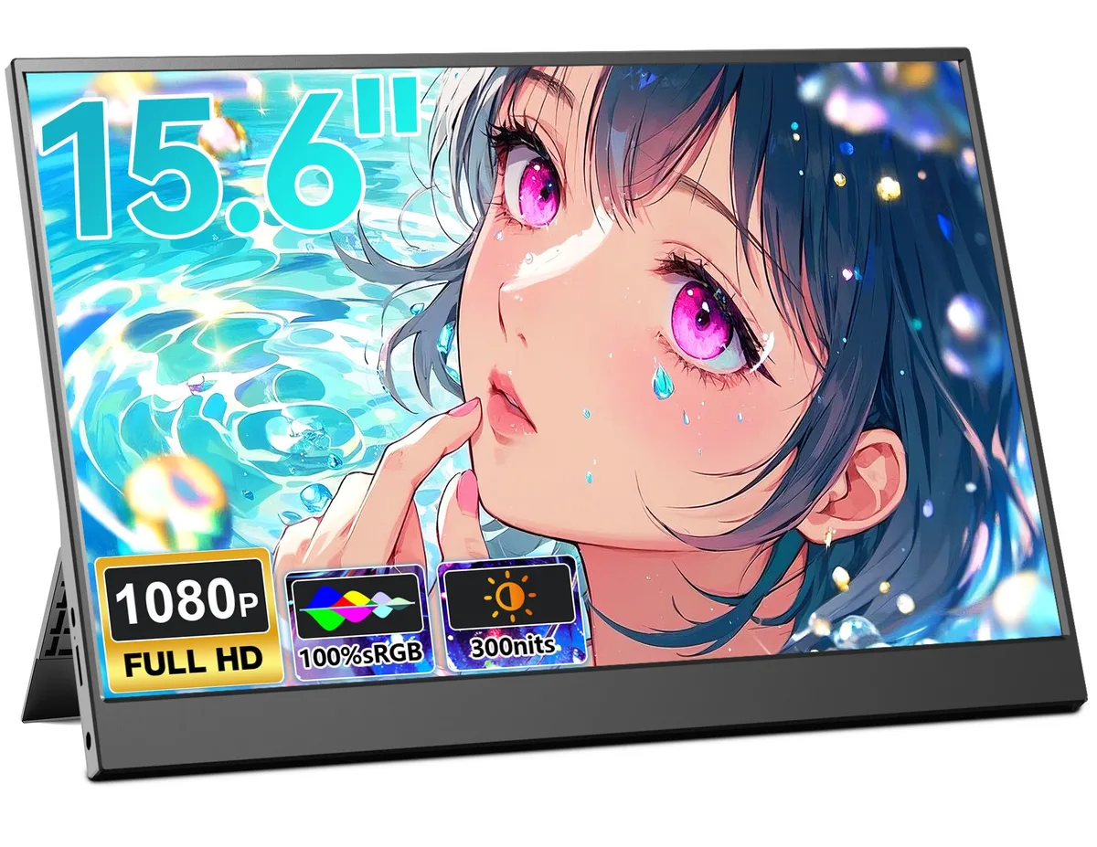 Laptomo Laptomo 15.6" 1080P FHD IPS Portable Monitor 100% sRGB USB-C HDMI — product photo