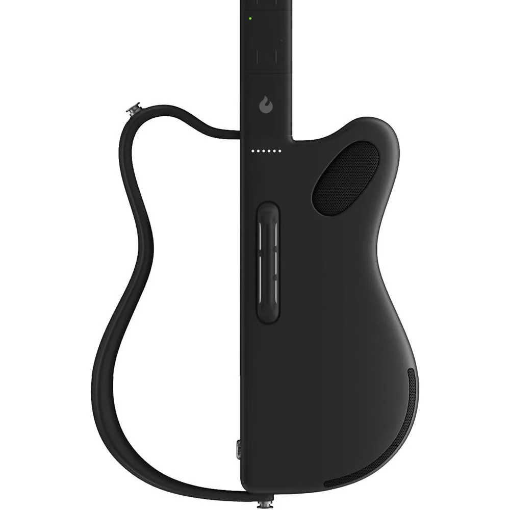 Lava Lava Genie Stringless Electric Guitar with Travel Case Black 21 Chord — product photo