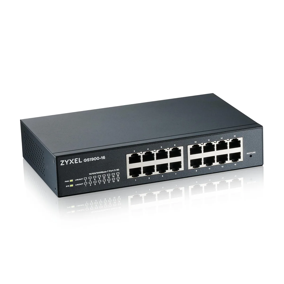 ZyXEL ZyXEL GS1900-16 16-Port Gigabit Smart-Managed Switch — product photo