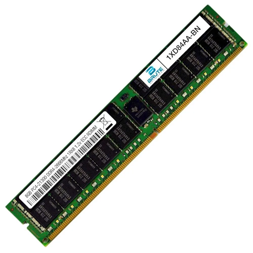 Brute Networks Brute Networks 8GB DDR4-2666 ECC Registered RDIMM 1Rx8 1.2V CL15 — product photo