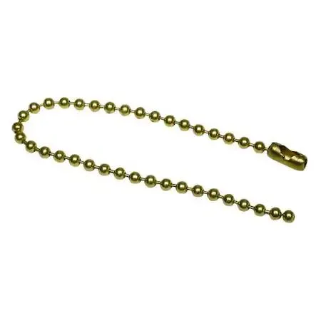 Value Brand Value Brand Beaded Chain Brass Plated 4-1/2 In PK100 — product photo