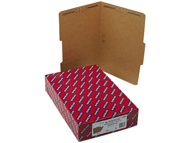 Smead Smead 19882 17 Point Kraft File Folder, Two Fasteners, 2/5 Cut Right Tab, Legal, Brown, 50/Box — product photo