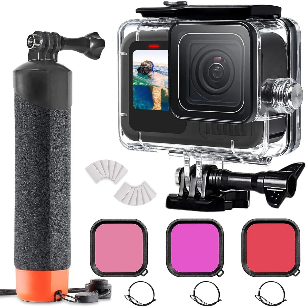 BONAEVER BONAEVER 60M/196FT Underwater Case Kit for GoPro Hero 13 Black — product photo