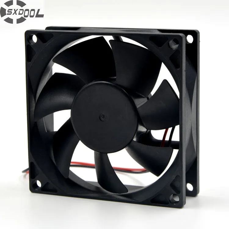 SXDOOL SXDOOL RDL8025S 80×80×25 mm 12 V 0.08 A 2-wire server fan — product photo