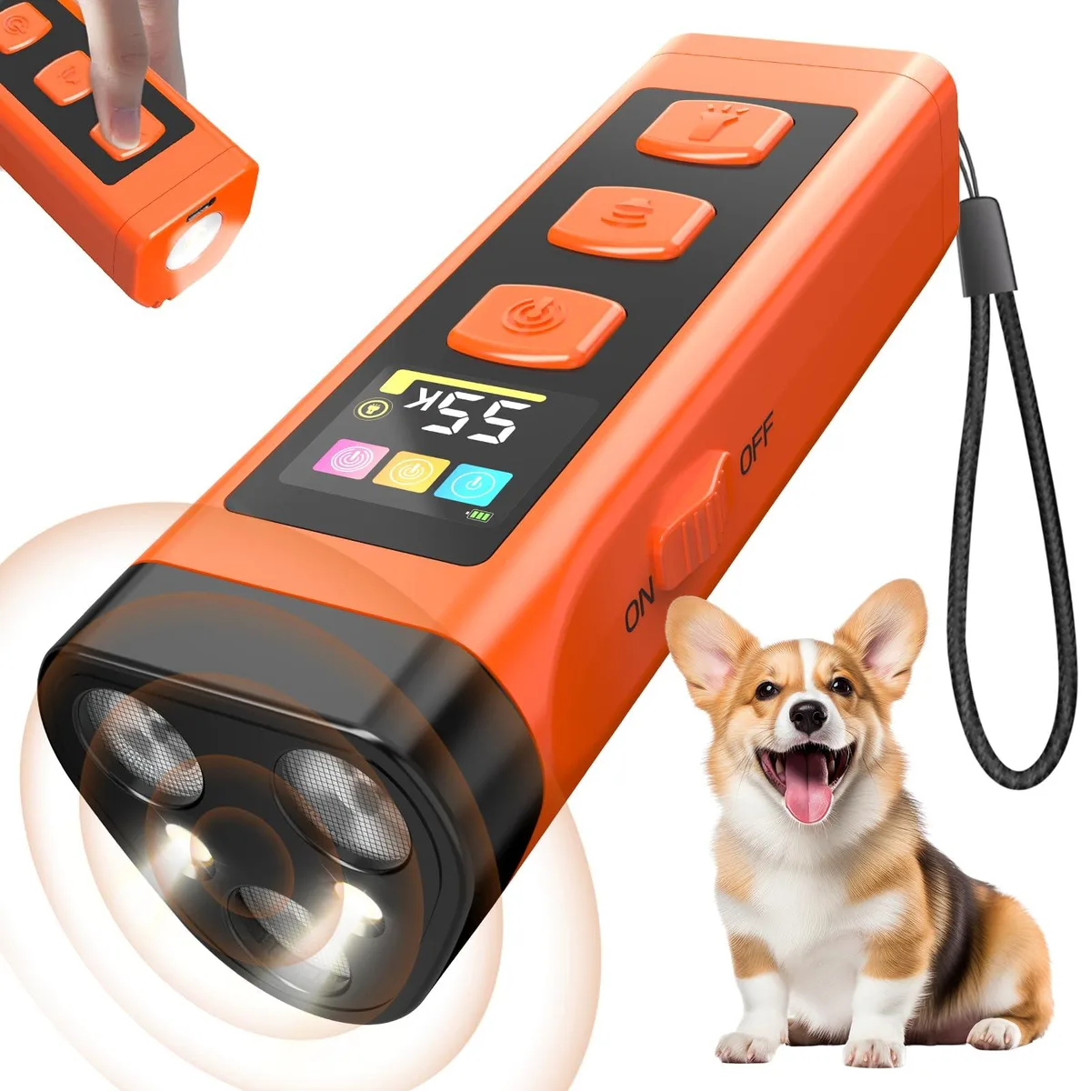 DNBeffulgent DNBeffulgent DBD03 ultrasonic trainer 65ft range orange-black — product photo