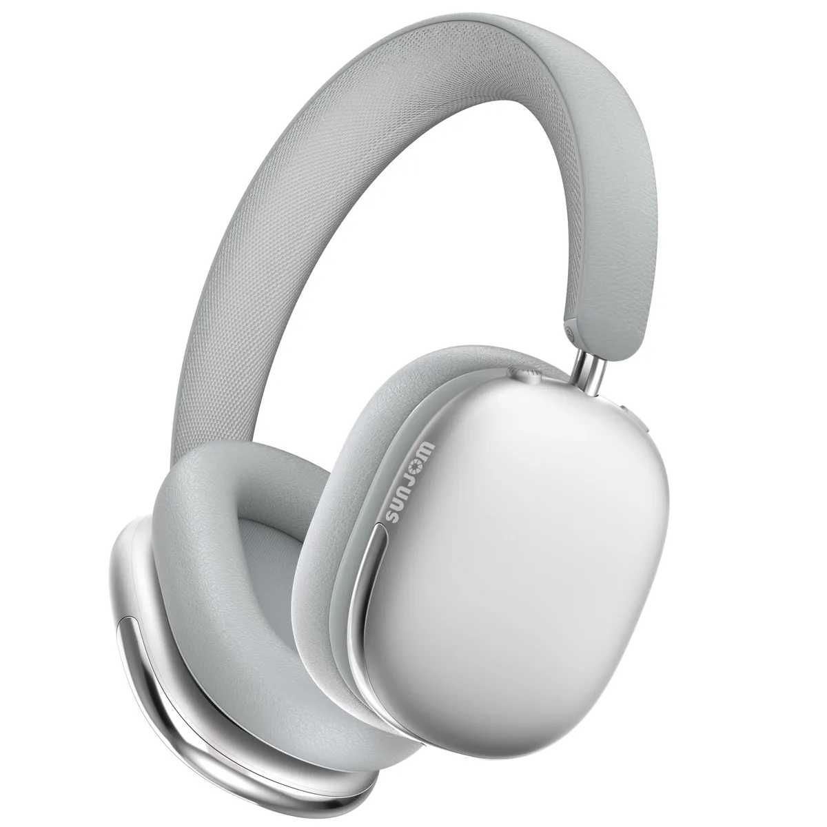 SUNJOM Freepods SJ-0008 Over-Ear Bluetooth 5.4 ANC Headphones Silver 120h — product photo