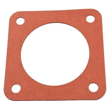 Flat circular rubber flange gasket with bolt holes