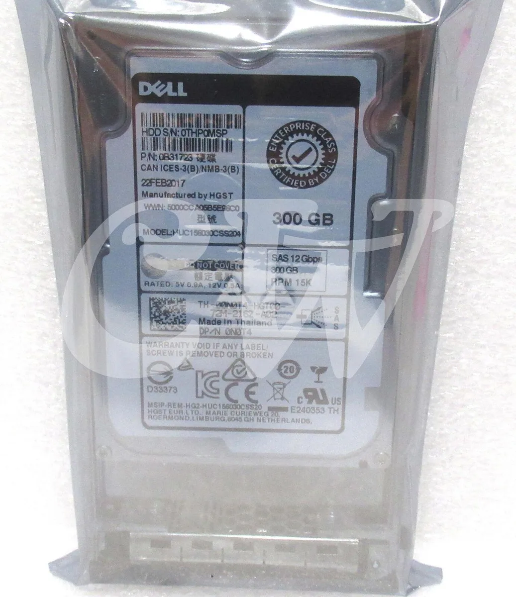 DELL DELL HUC156030CSS204 300GB 15000RPM 12Gbps 128MB 2.5in SAS internal hard drive — product photo