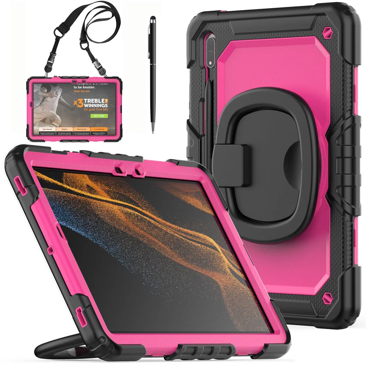 BONAEVER BONAEVER SM-X700/SM-X706 laptop case 11 inch Rose Red — product photo