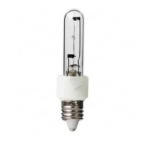 Small clear halogen capsule with E11 base