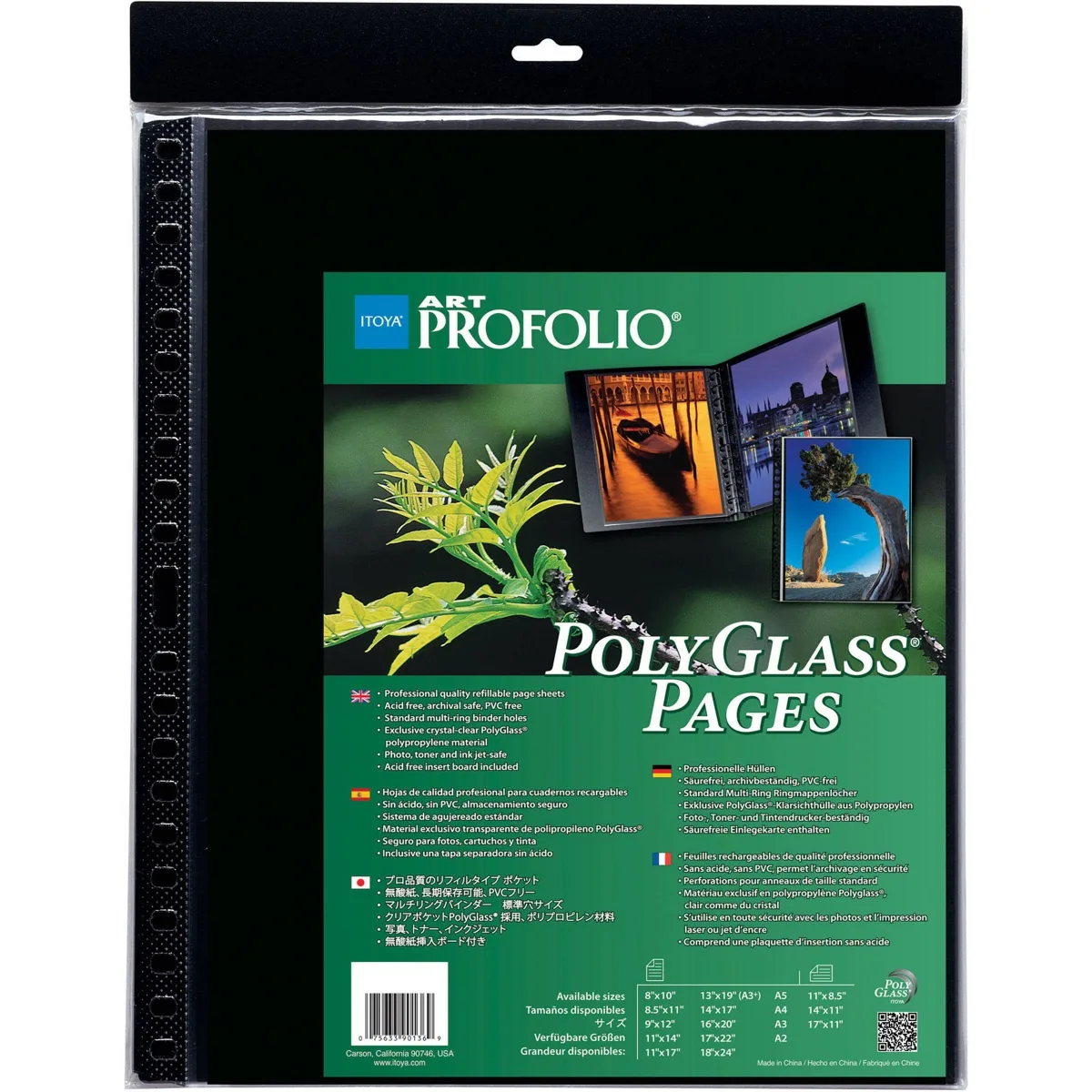 Itoya Of America, Ltd Itoya Of America, Ltd PolyGlass Refill Pages A4 8.3x11.7" 10 Pack — product photo