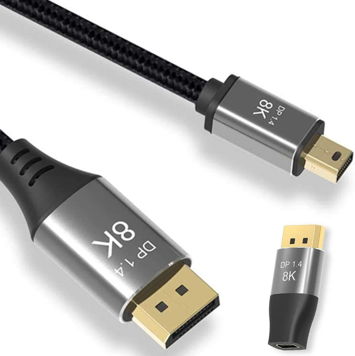 Aomoproing Aomoproing Mini DisplayPort Cable 6.6ft 8K 1.4 HBR3 32.4Gbps — product photo