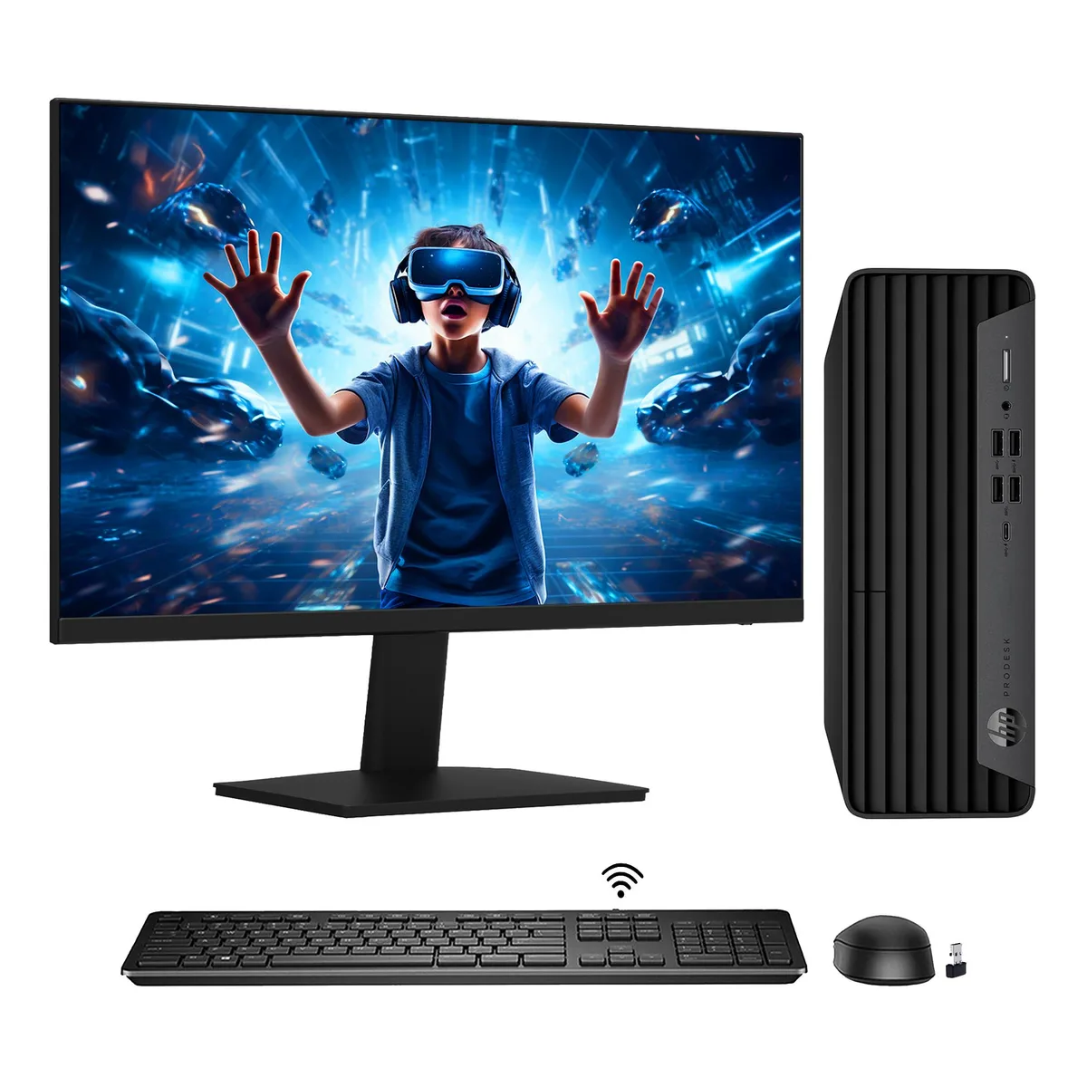 HP HP ProDesk 600 G6 SFF i5-10500 16GB 512GB NVMe 24" Monitor — product photo